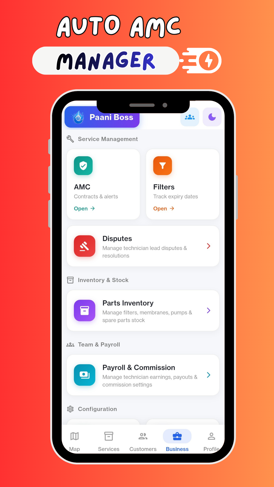 Paani Boss application screen 5